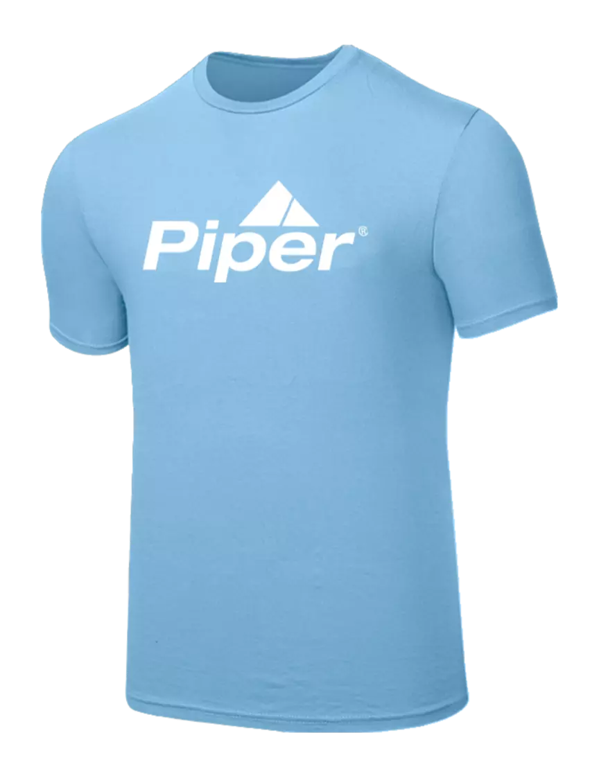 Piper Seriously Soft Light Blue T-Shirt w/Piper Logo