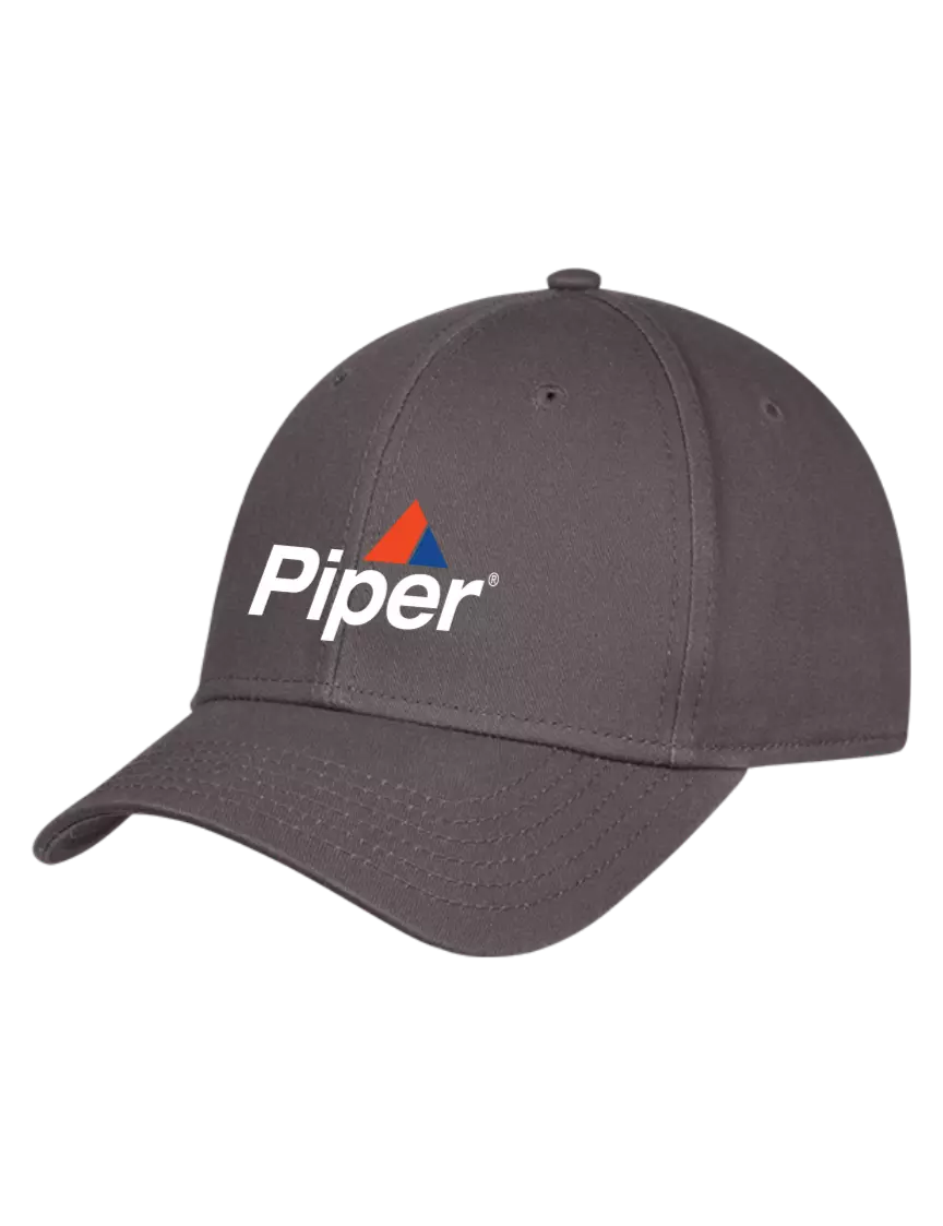 Piper Charcoal Structured Cap Hook & Loop w/Piper Logo