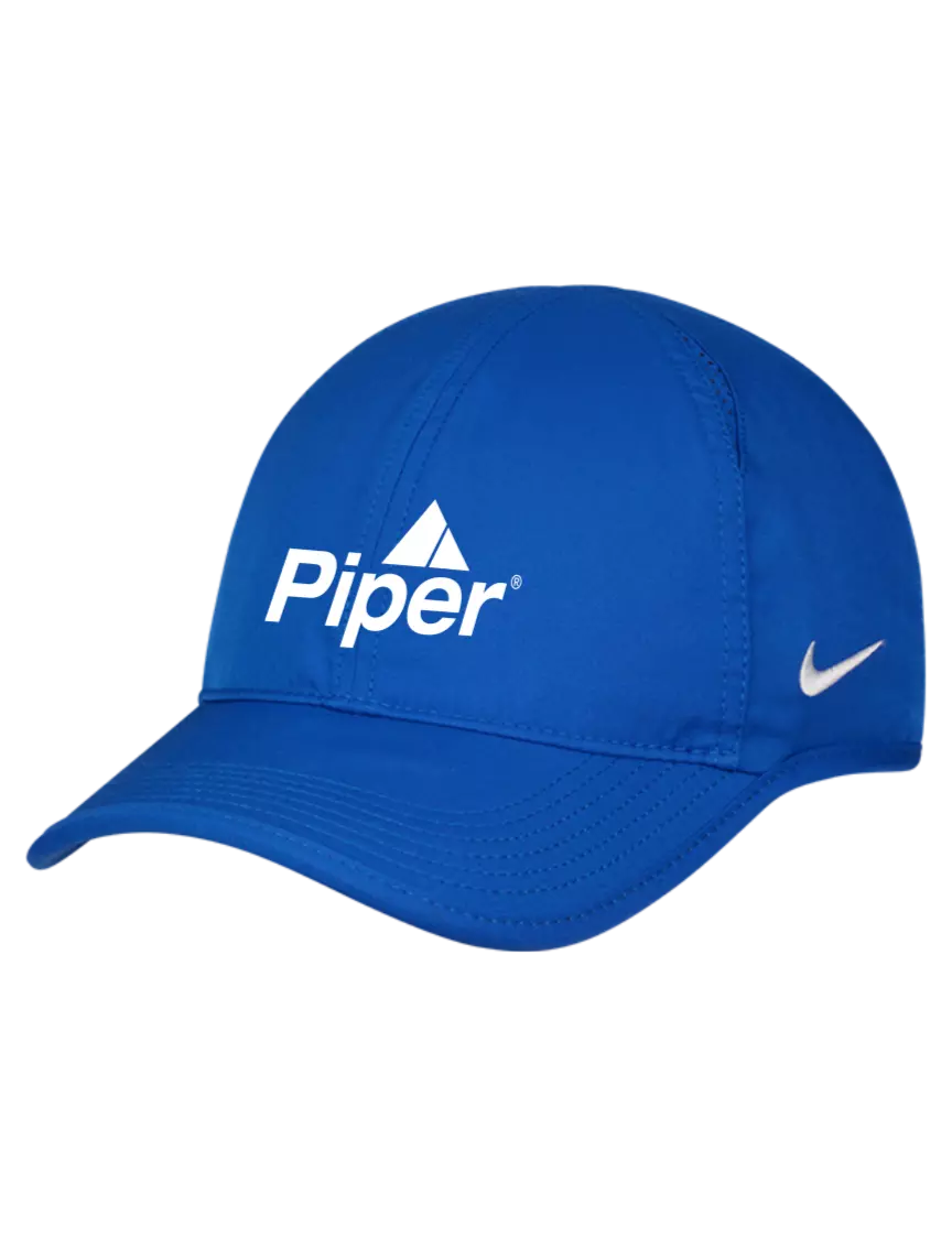 Piper Nike Royal Featherlight Cap w/Piper Logo