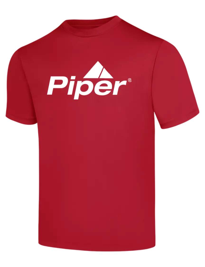 Piper Red PosiCharge Competitor Tee w/Piper Logo