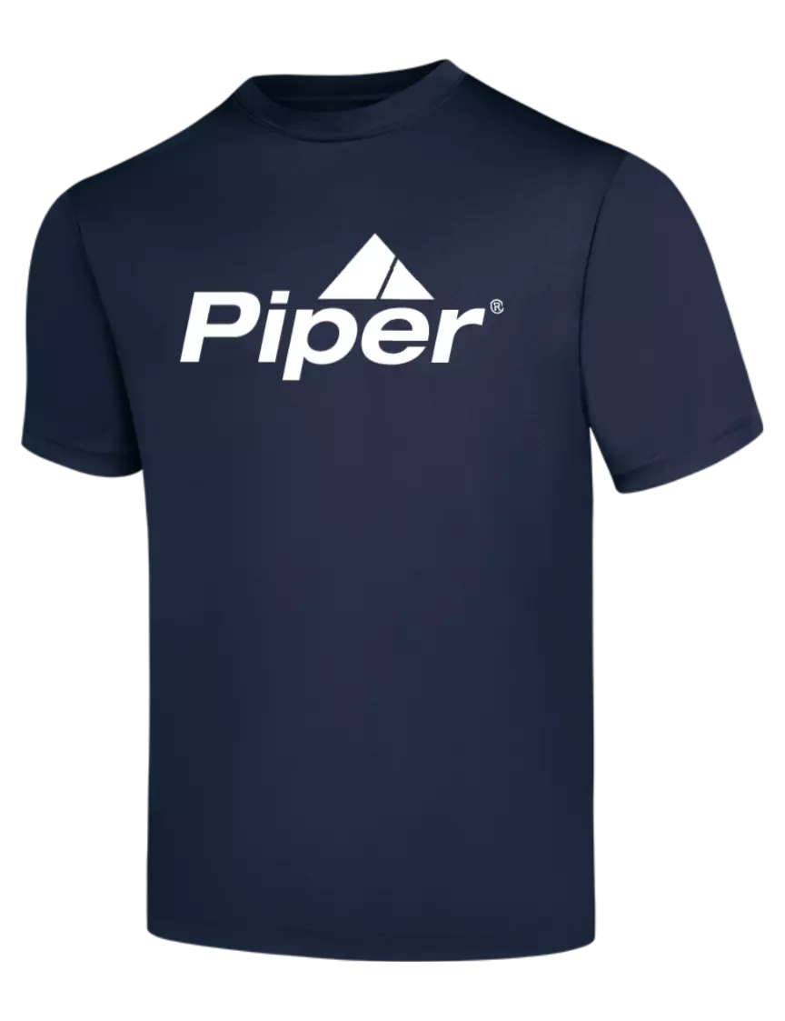 Piper Navy PosiCharge Competitor Tee w/Piper Logo