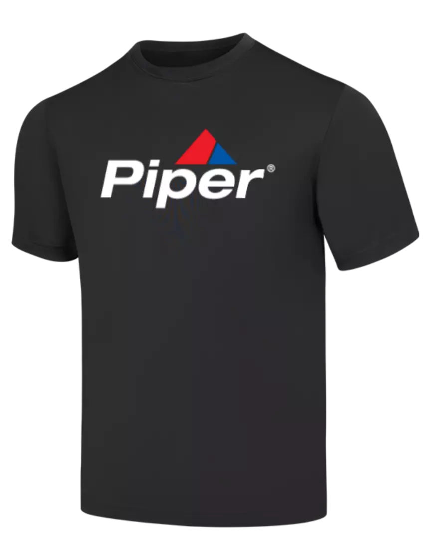 Piper Black PosiCharge Competitor Tee w/Piper Logo