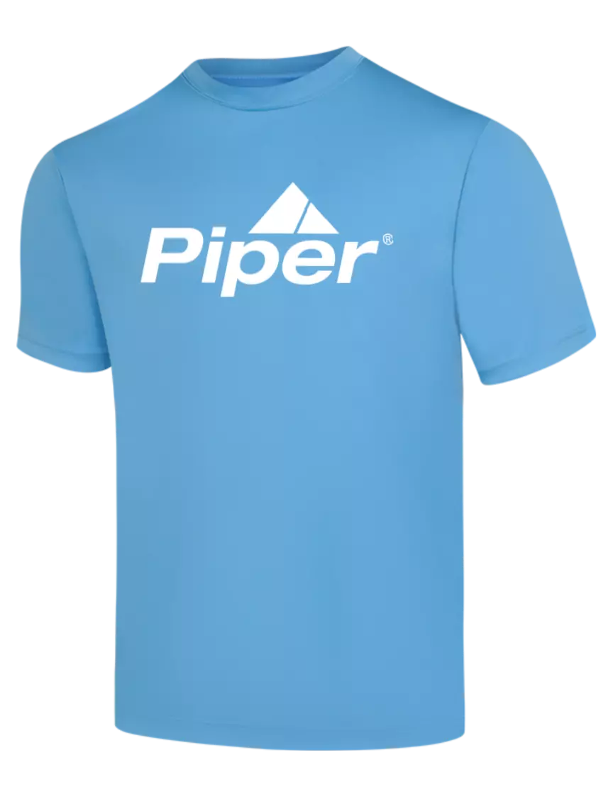 Piper Carolina Blue PosiCharge Competitor Tee w/Piper Logo
