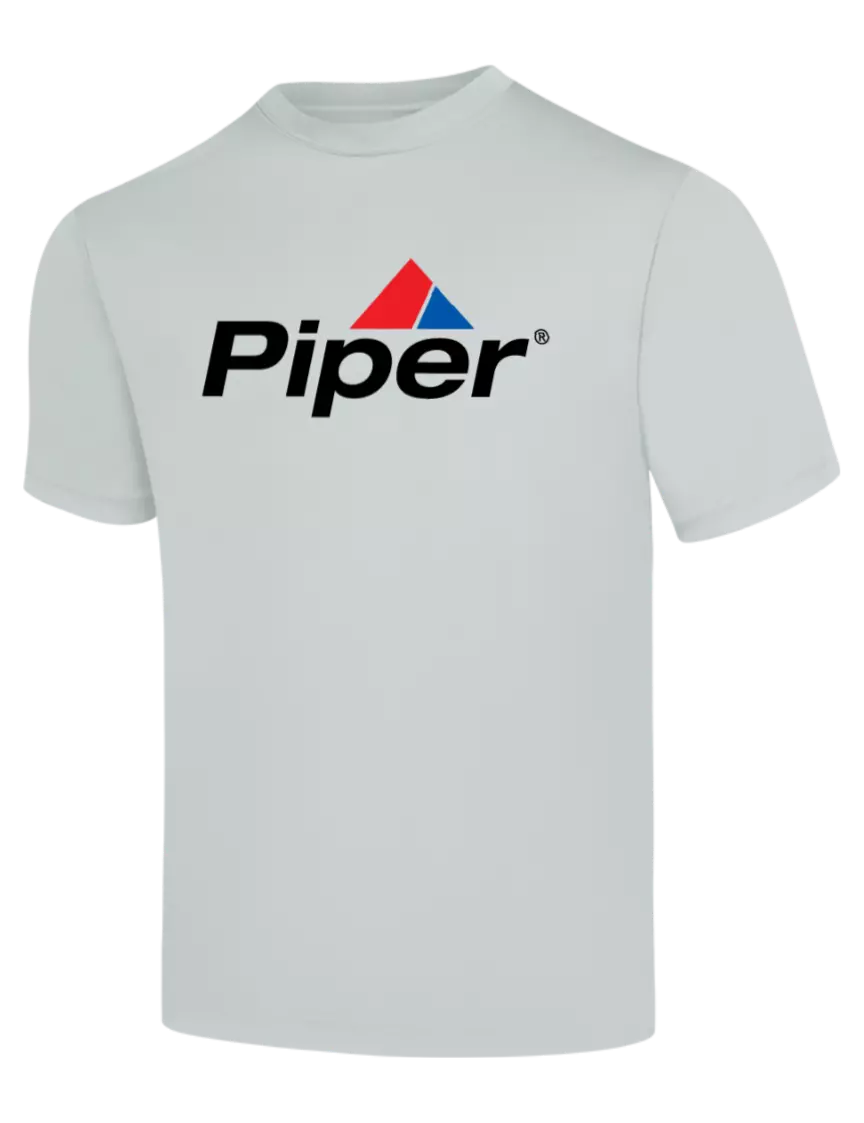 Piper Silver PosiCharge Competitor Tee w/Piper Logo