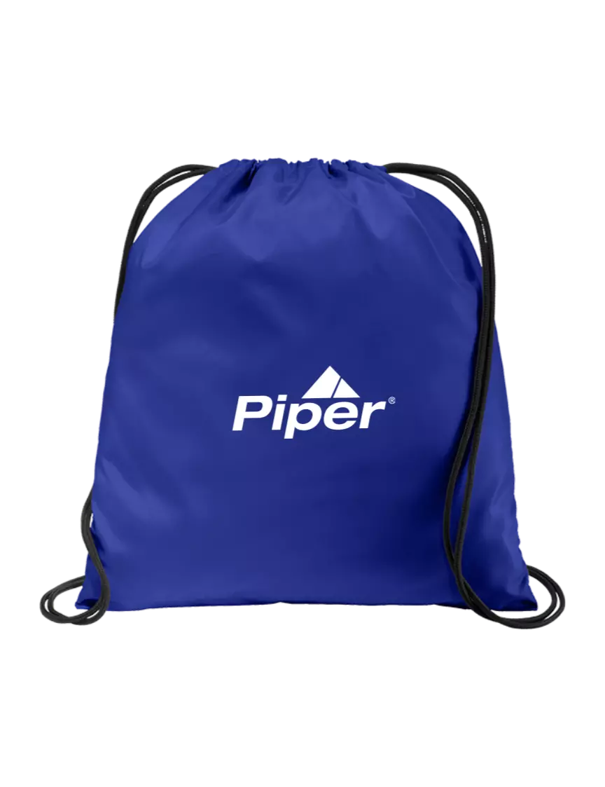 Piper Drawstring  Royal Cinch Pack w/Piper Logo