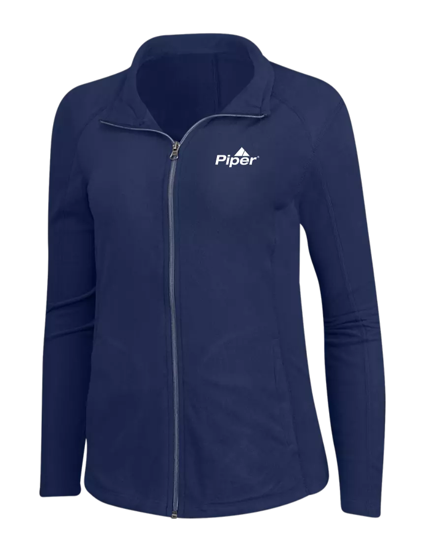 Piper Navy Womens Microfleece Jacket w/Piper Logo