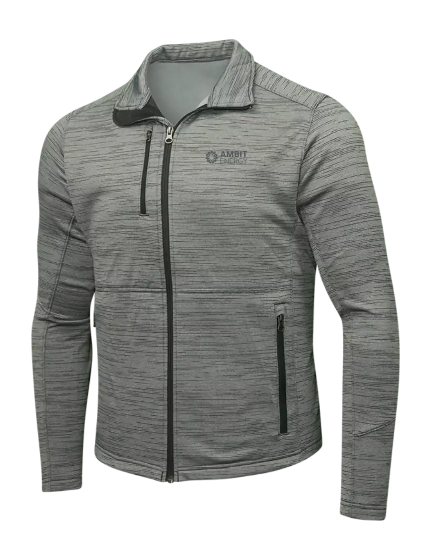 Ambit Medium Grey Digi Stripe Fleece Jacket w/Ambit Logo