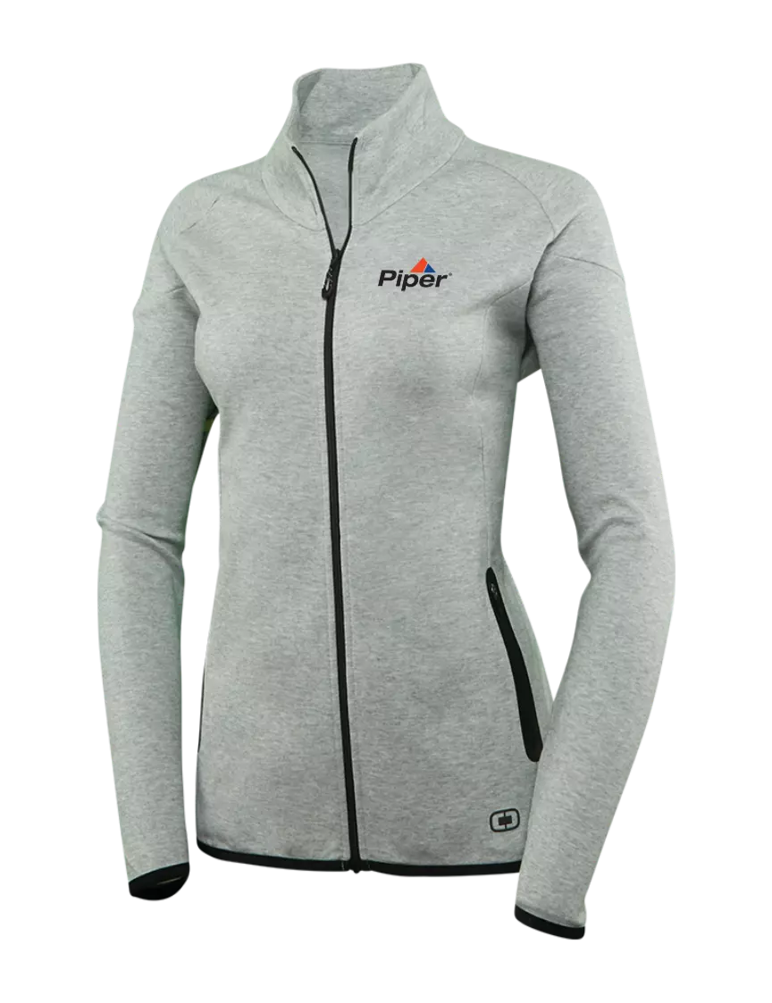 Piper OGIO Light Grey Womens Endurance Origin Jacket w/Piper Logo