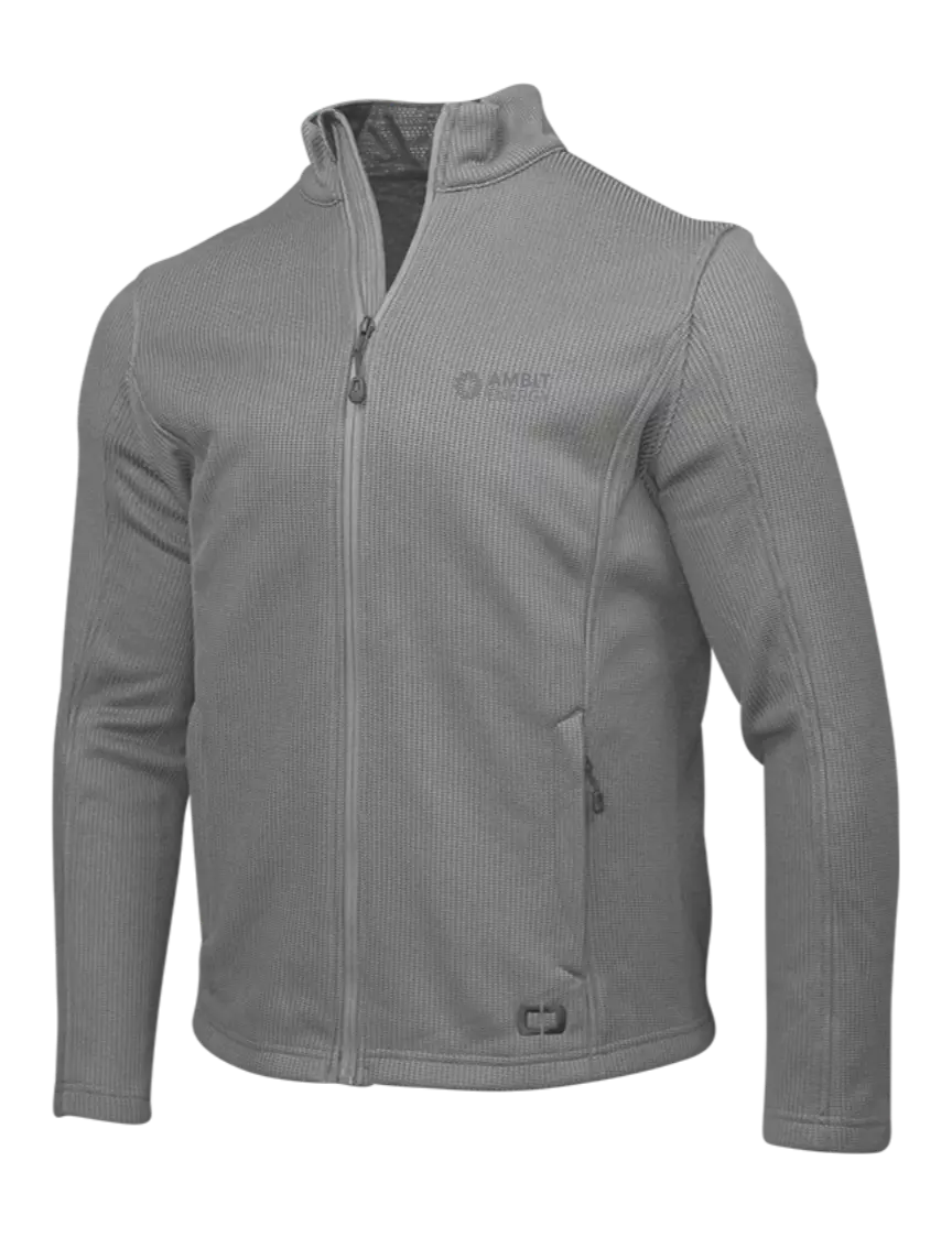 Ambit OGIO Medium Grey Grit Fleece Jacket w/Ambit Logo
