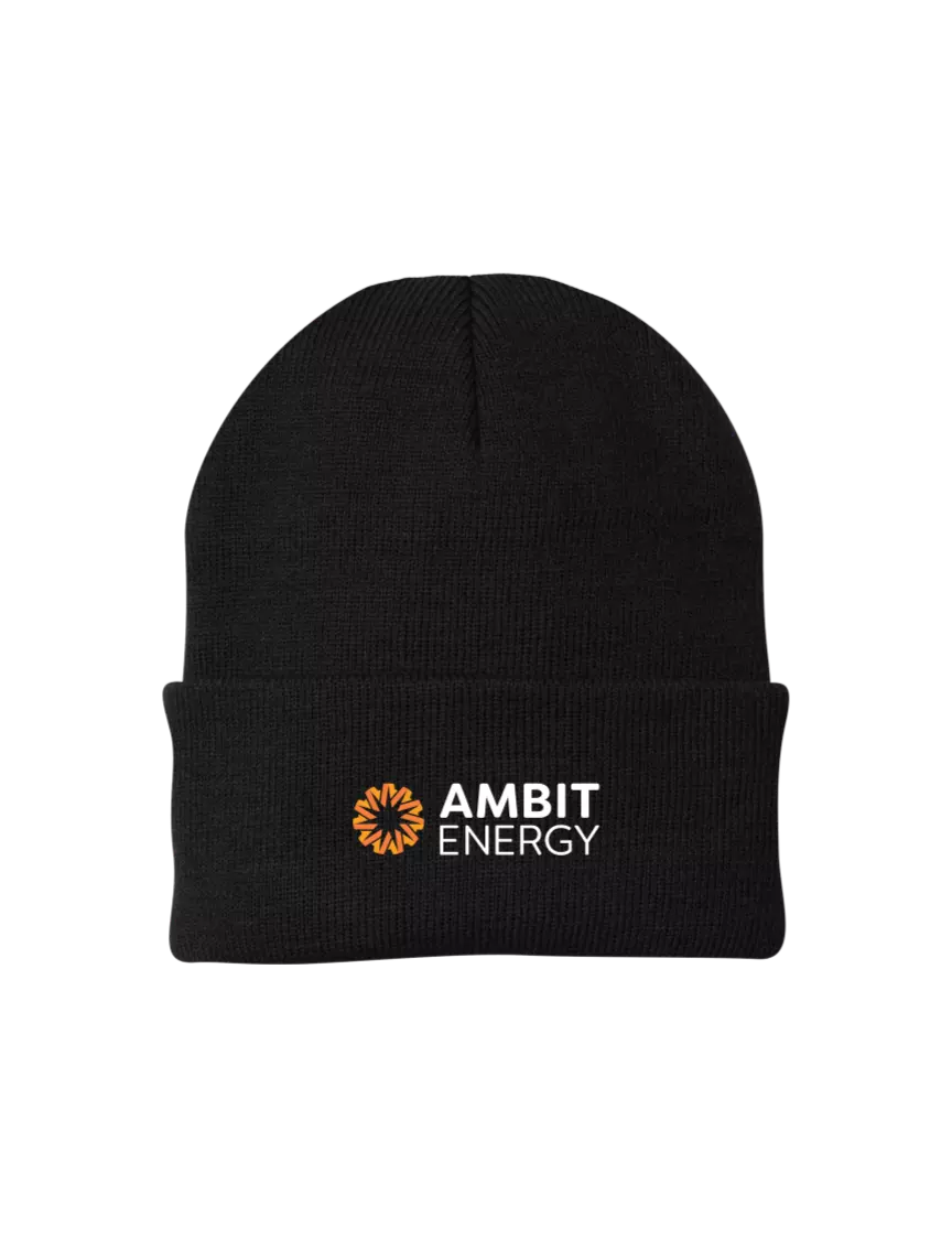 Ambit Black Knit Cap w/Ambit Logo