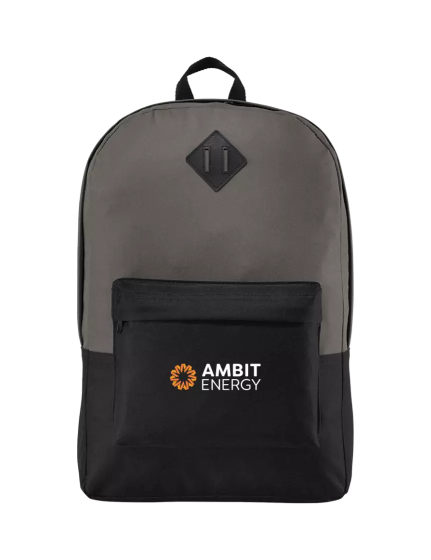 Ambit Retro Dark Charcoal/Black Backpack w/Ambit Logo