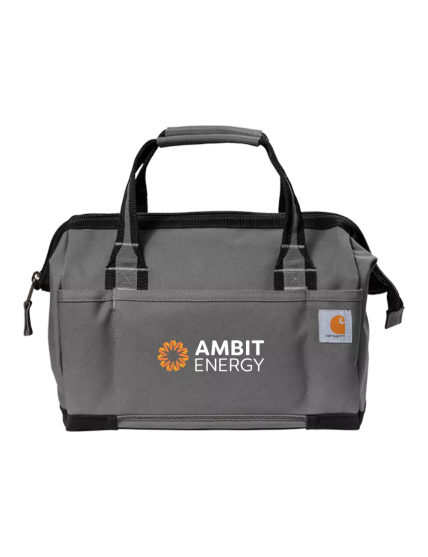 Ambit Carhartt® Foundry Series 14” Grey Tool Bag w/Ambit Logo