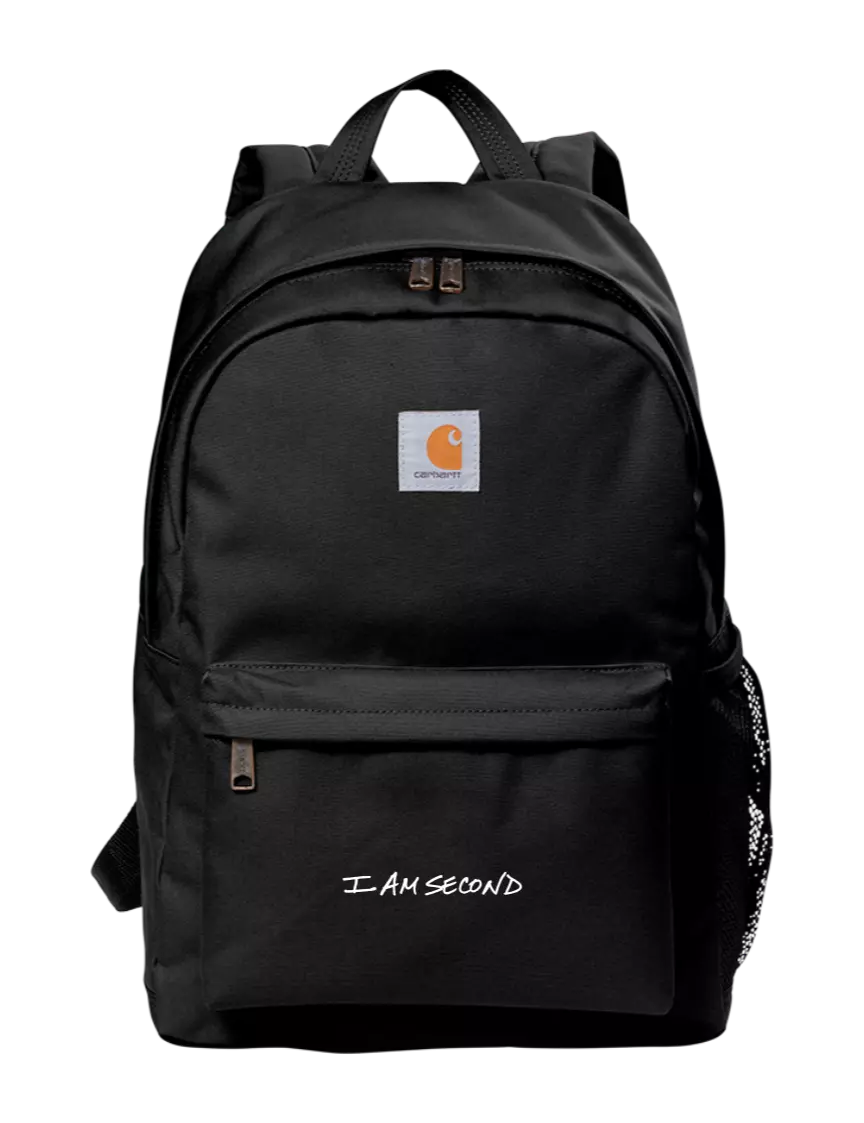 I Am Second Carhartt Black Canvas Backpack
 w/I Am Second Logo