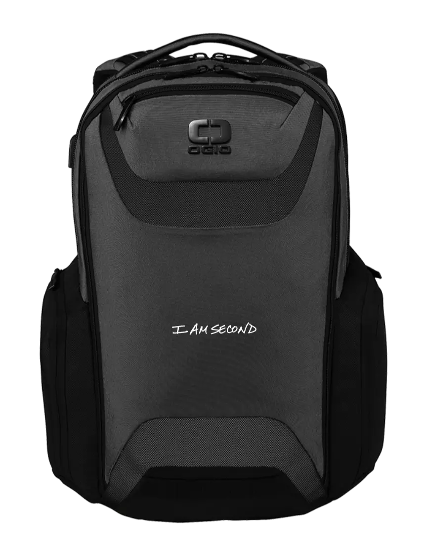 I Am Second OGIO Tarmac Charcoal Connected Pack w/I Am Second Logo