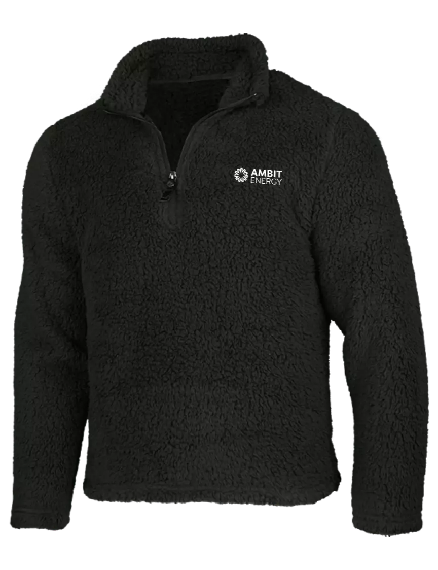 Ambit Black Cozy 1/4 Zip Fleece w/Ambit Logo