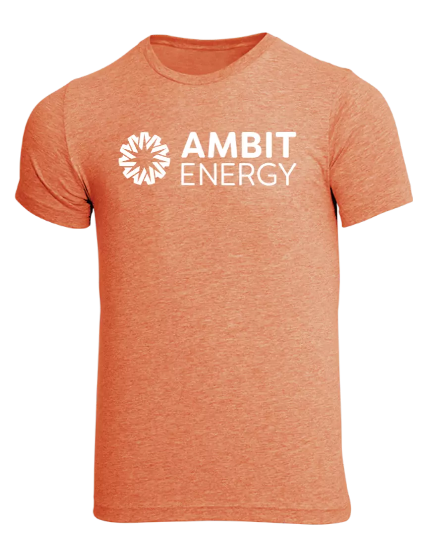 Ambit BELLA+CANVAS ® Heather Orange CVC Short Sleeve Tee w/Ambit Logo