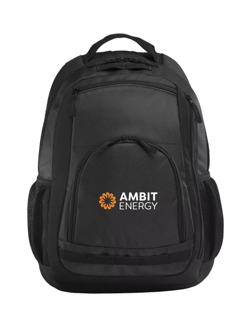 Ambit Xtreme Dark Grey/Black/Black Backpack w/Ambit Logo