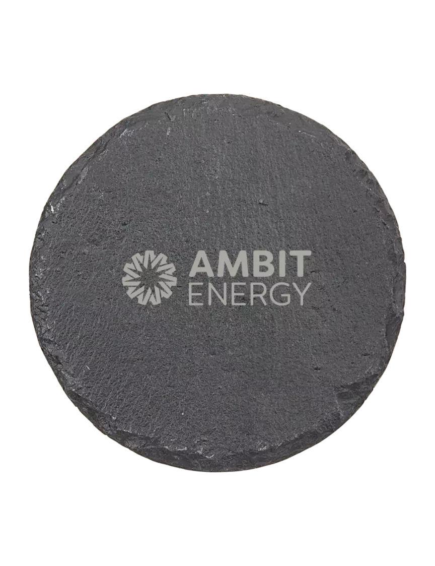 Ambit Round Slate Coaster w/Ambit Logo 