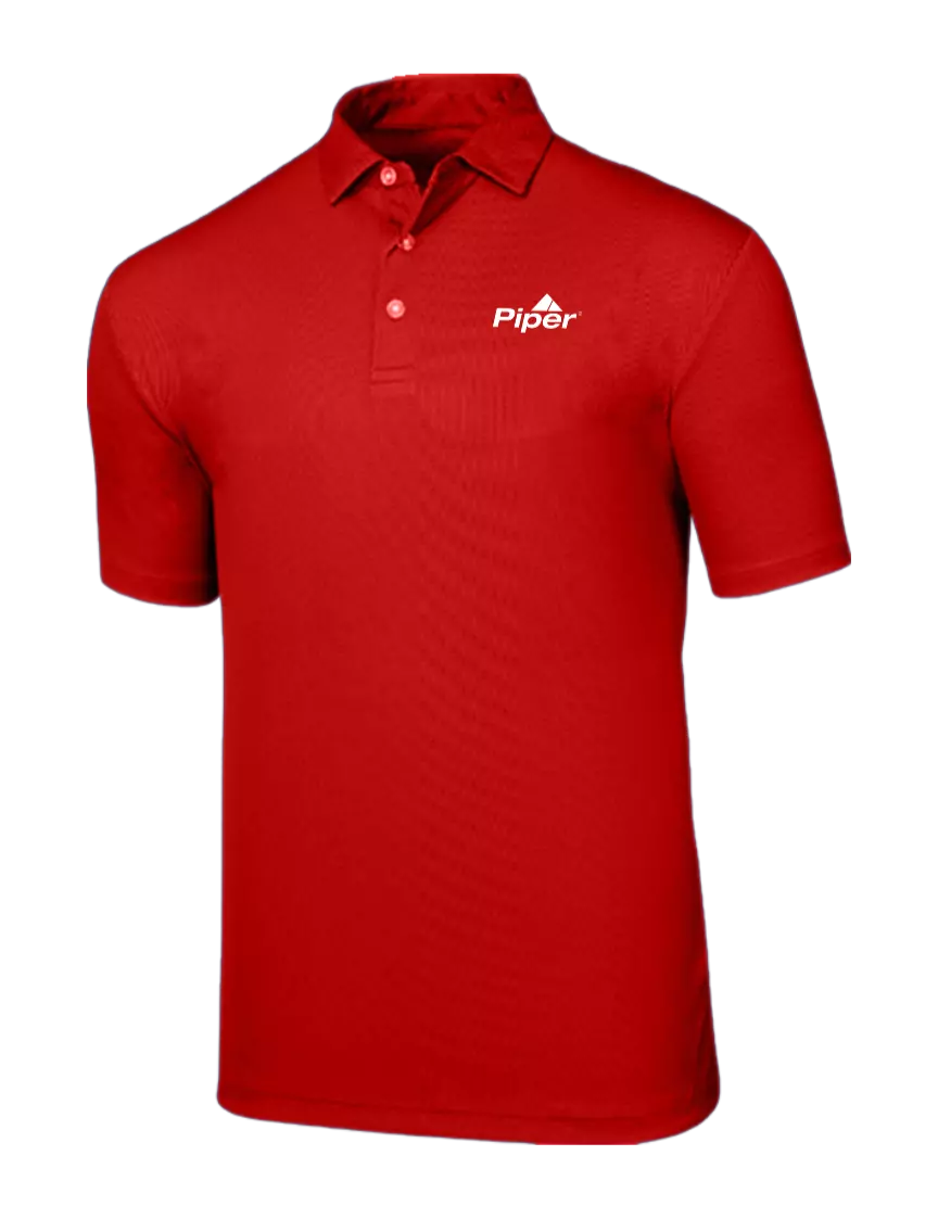 Piper Callaway Birdseye Red Polo w/Piper Logo