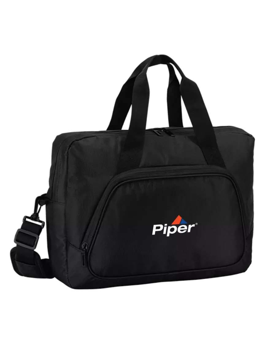 Piper City Black Laptop Briefcase w/Piper Logo