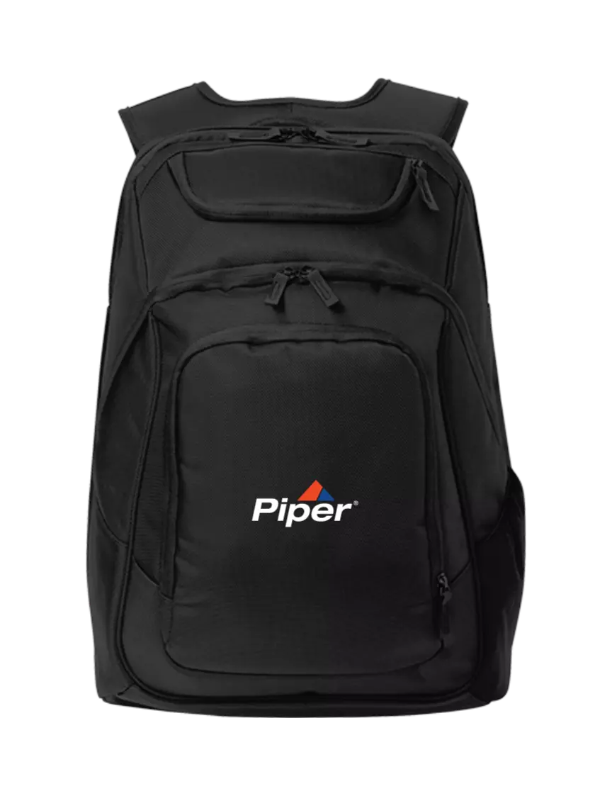 Piper Executive Black Laptop Backpack w/Piper Logo