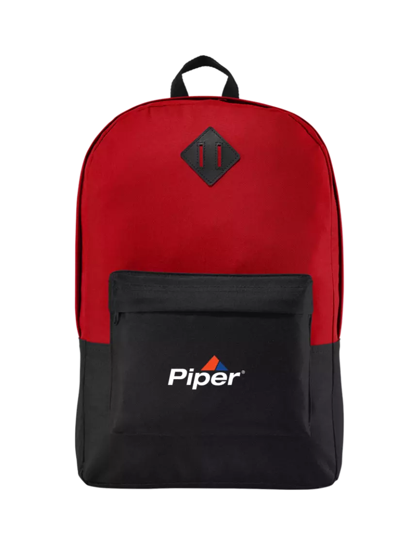 Piper Retro True Red/Black Backpack w/Piper Logo