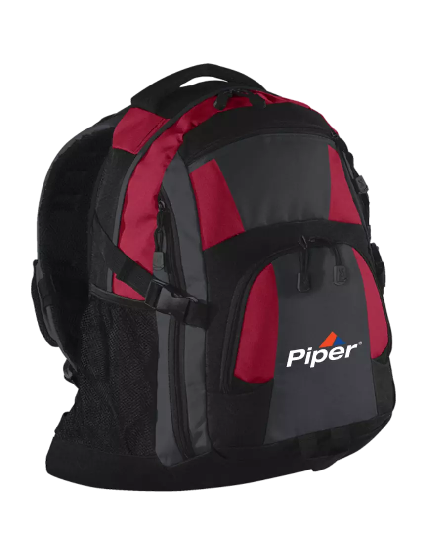 Piper Urban Red/Grey/Black Laptop Backpack w/Piper Logo