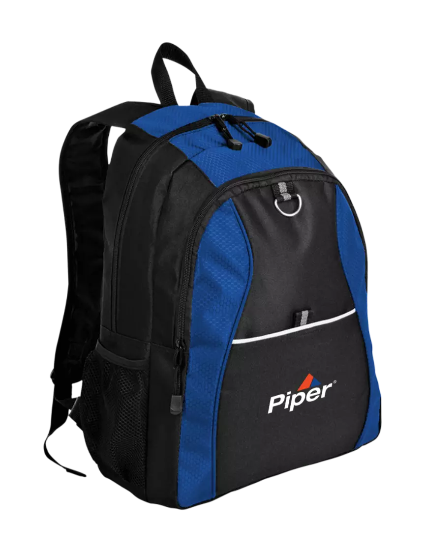 Piper Honeycomb Twilight Blue/Black Backpack w/Piper Logo