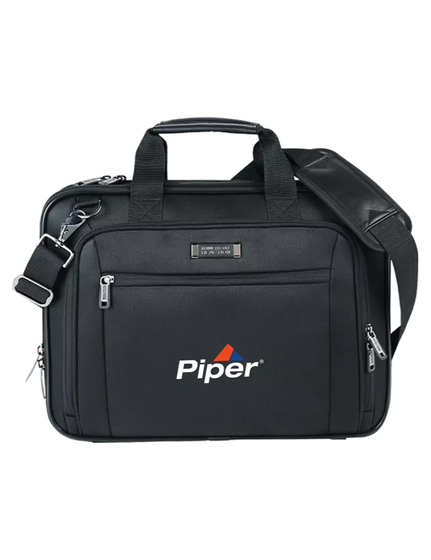 Piper Kenneth Cole® Black TSA Friendly Trolley Sleeve Laptop Case w/Piper Logo