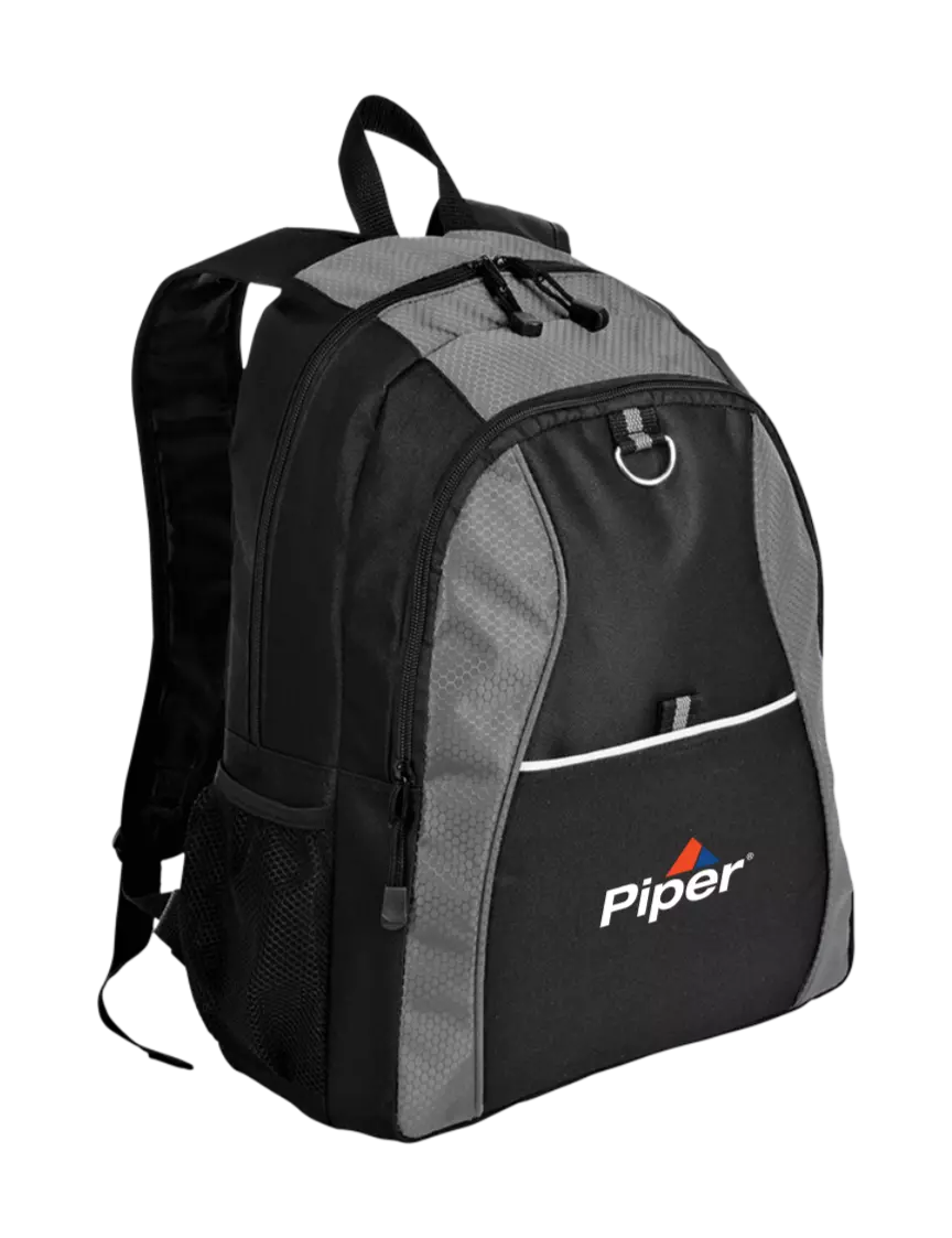 Piper Honeycomb Grey/Black Backpack w/Piper Logo