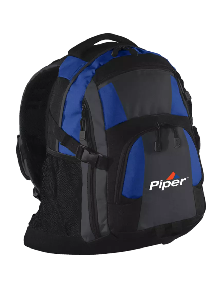Piper Urban Royal/Grey/Black Laptop Backpack w/Piper Logo