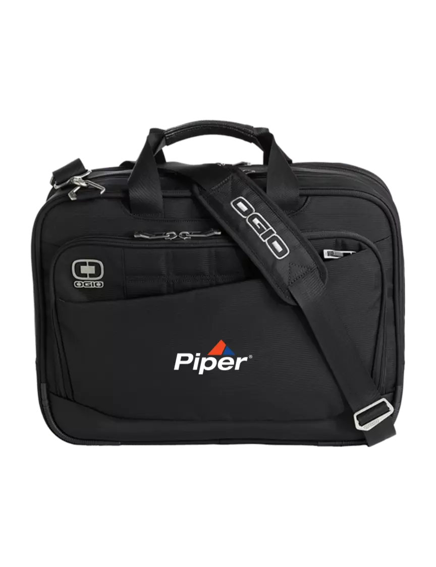 Piper OGIO Black Element Laptop Messenger Bag w/Piper Logo