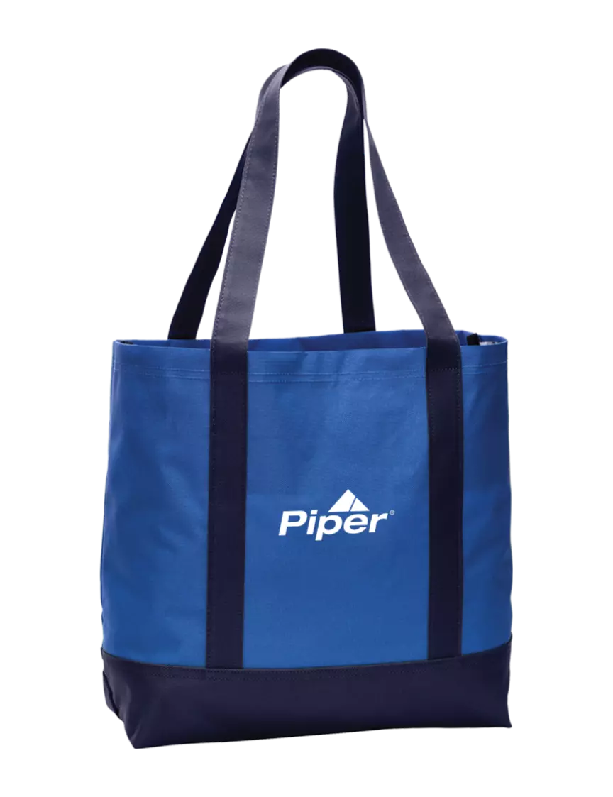 Piper Carryall Blue/Navy Day Tote Twilight w/Piper Logo