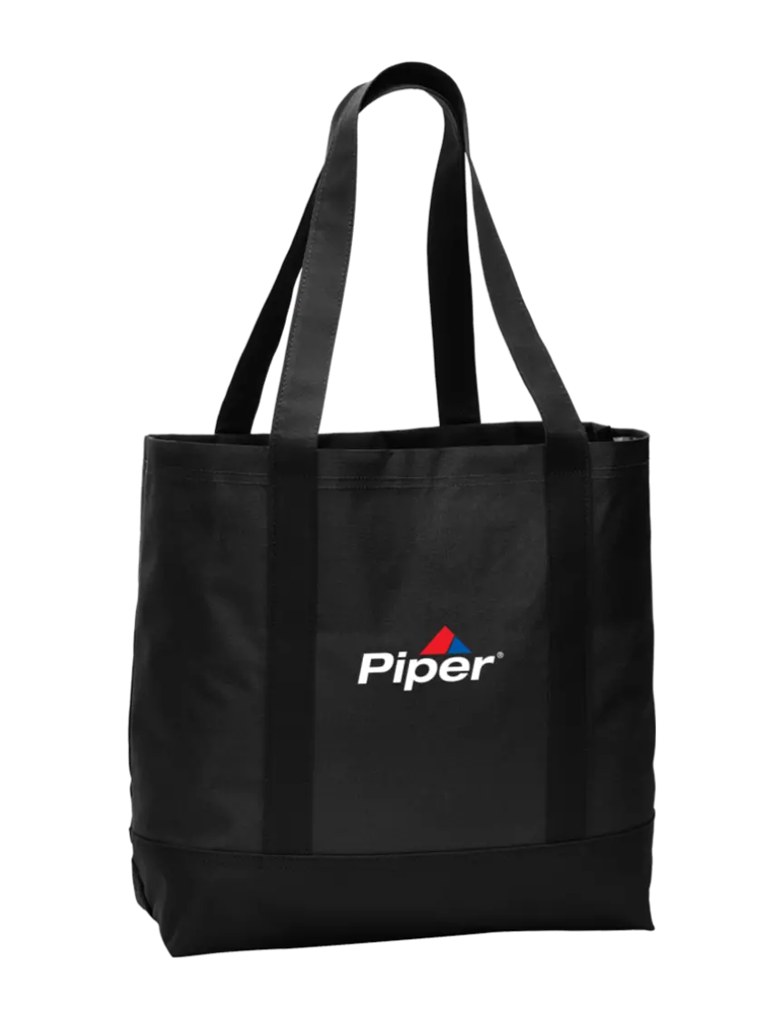 Piper Carryall Black/Black Day Tote w/Piper Logo