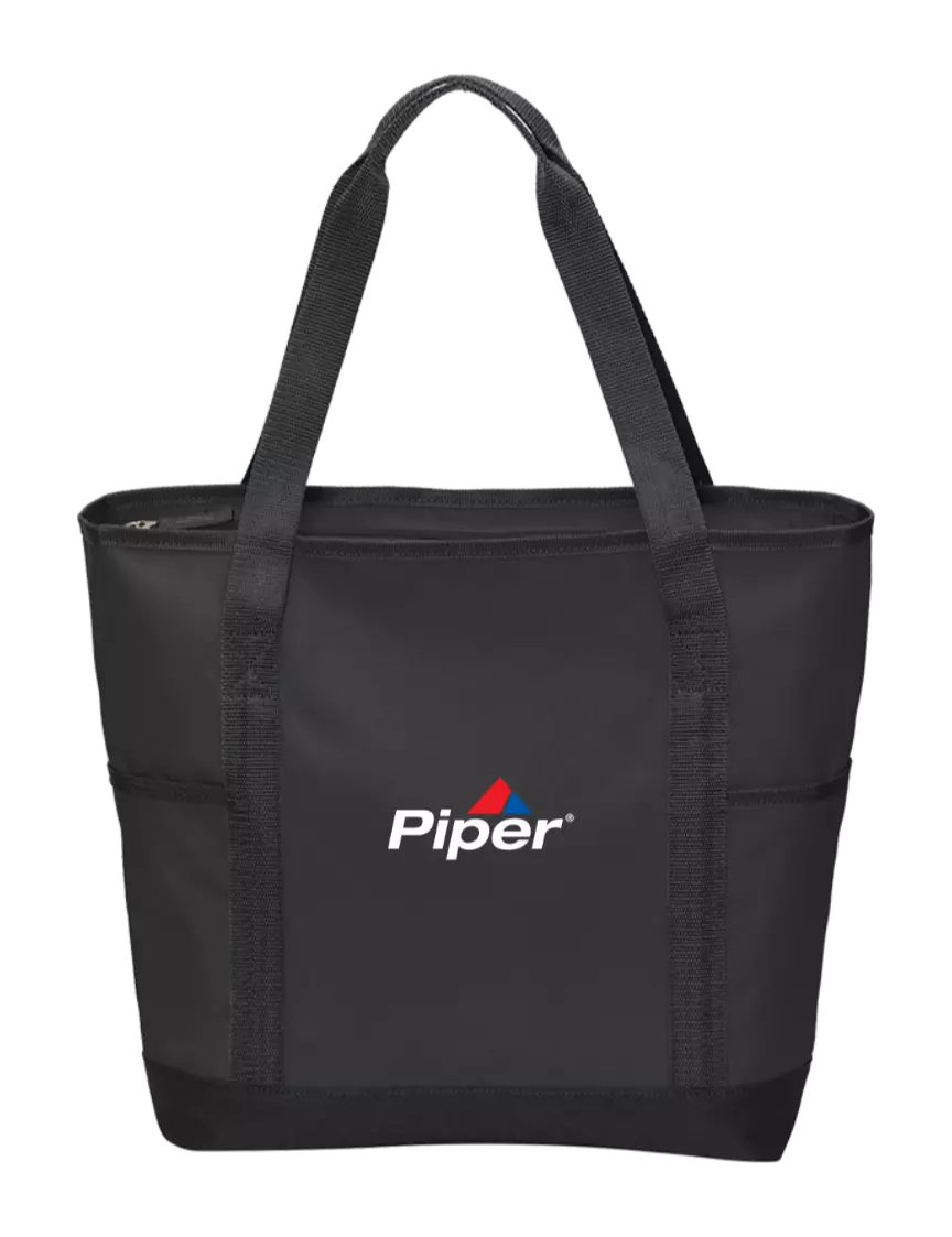 Piper On the Go Black/Black Tote w/Piper Logo