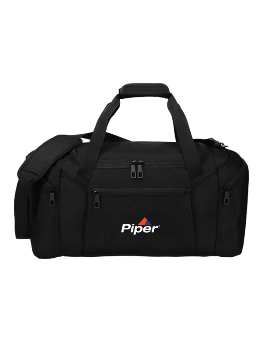 Piper Slim & Lite Black Duffel    w/Piper Logo