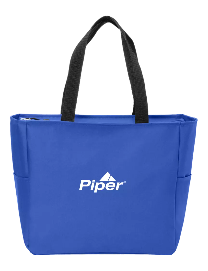 Piper Everyday True Royal Zip Tote  w/Piper Logo