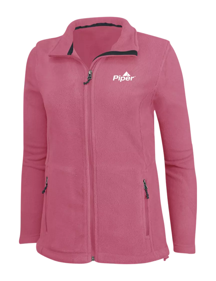 Piper Womens Pink Fleece Jacket w/Piper Logo