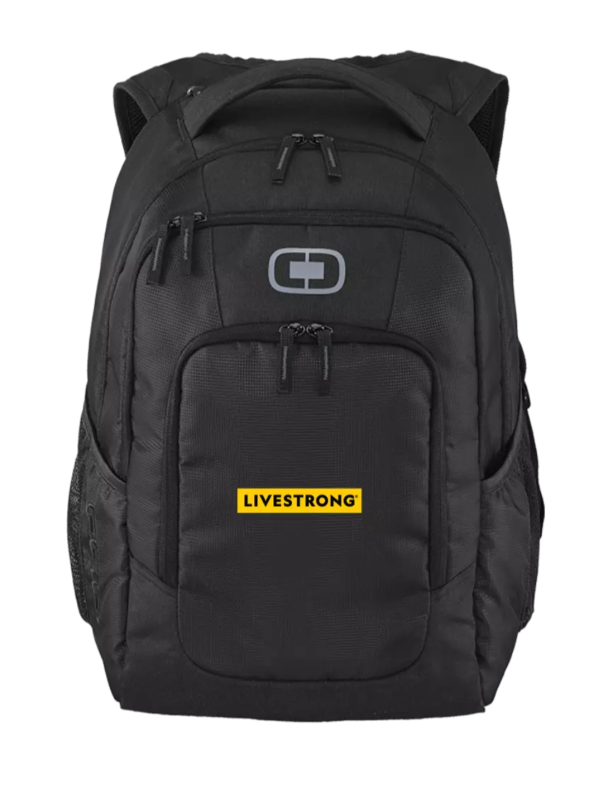 Livestrong OGIO Black Logan Laptop Backpack
 w/LIVESTRONG Logo