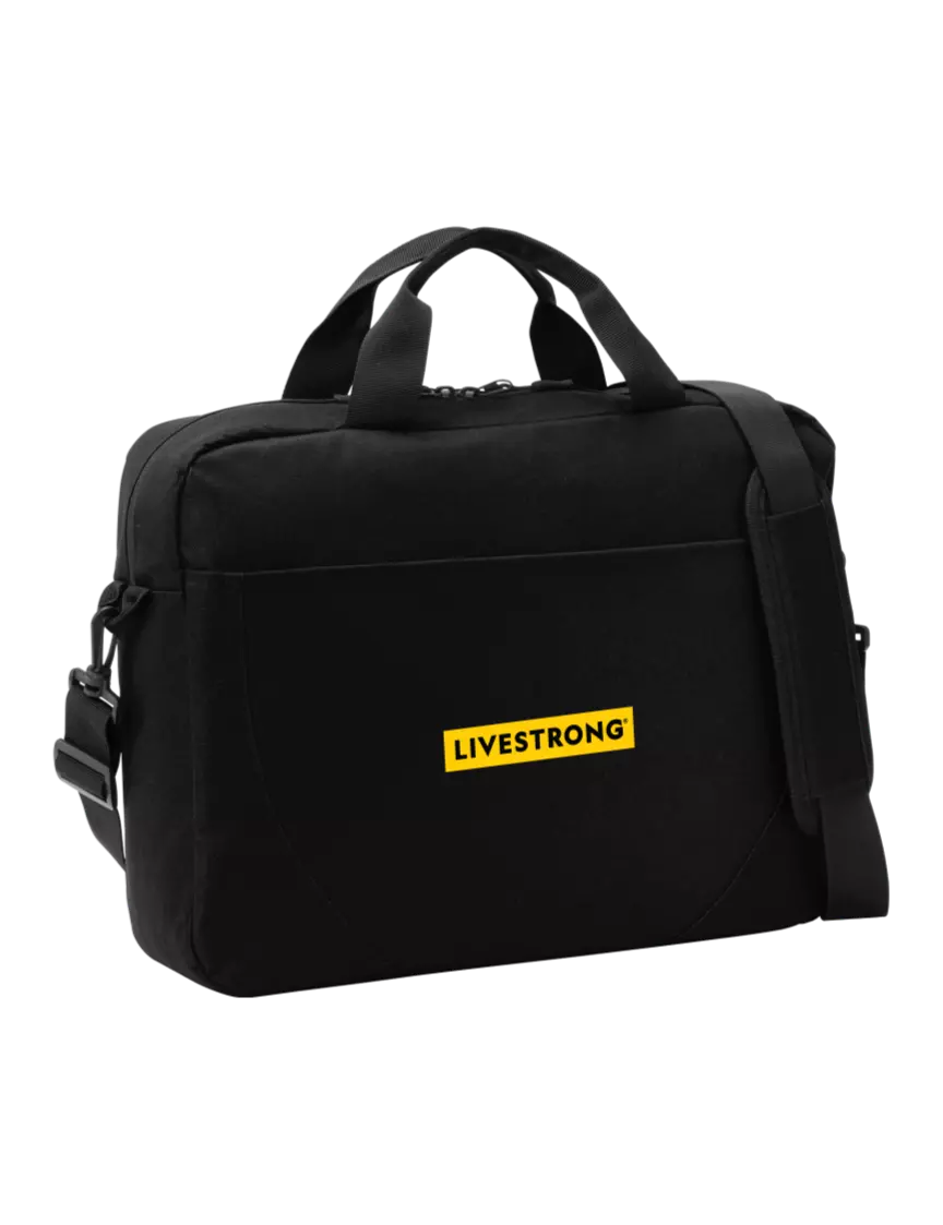 Livestrong Access Black Briefcase w/LIVESTRONG Logo