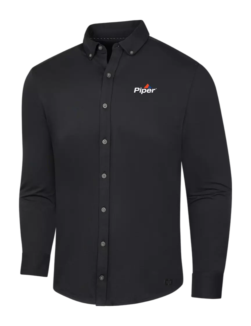 Piper OGIO Blacktop Modern Code Stretch Button-Up Shirt w/Piper Logo