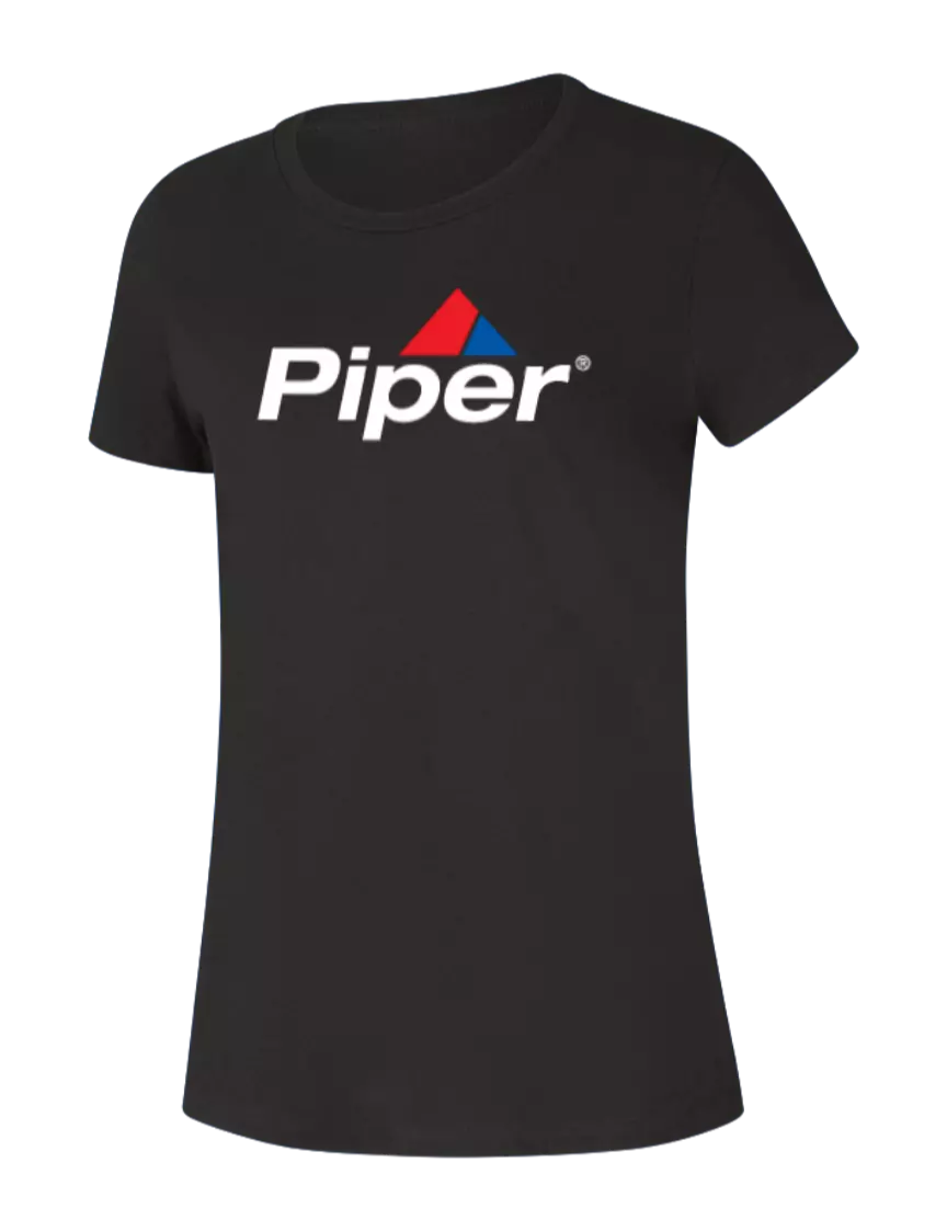 Piper Womens Seriously Soft Black T-Shirt w/Piper Logo