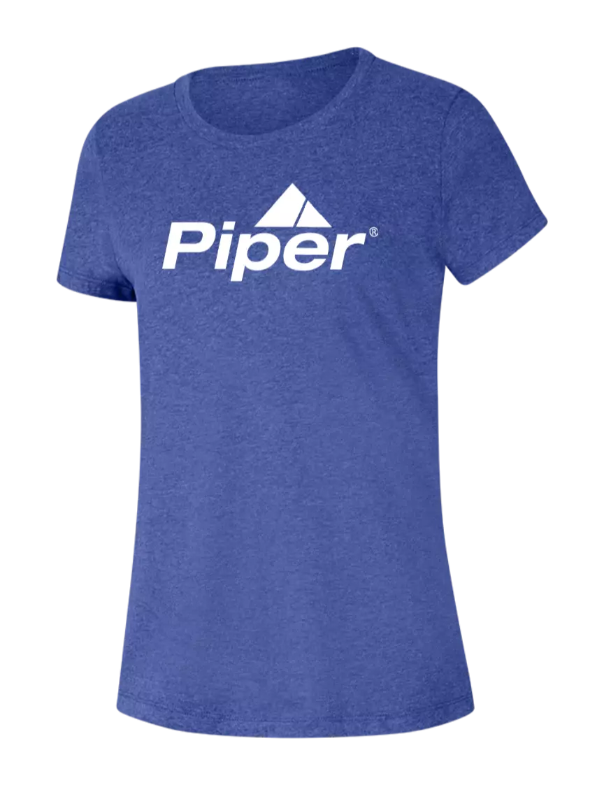 Piper Womens Seriously Soft Royal Frost T-Shirt w/Piper Logo