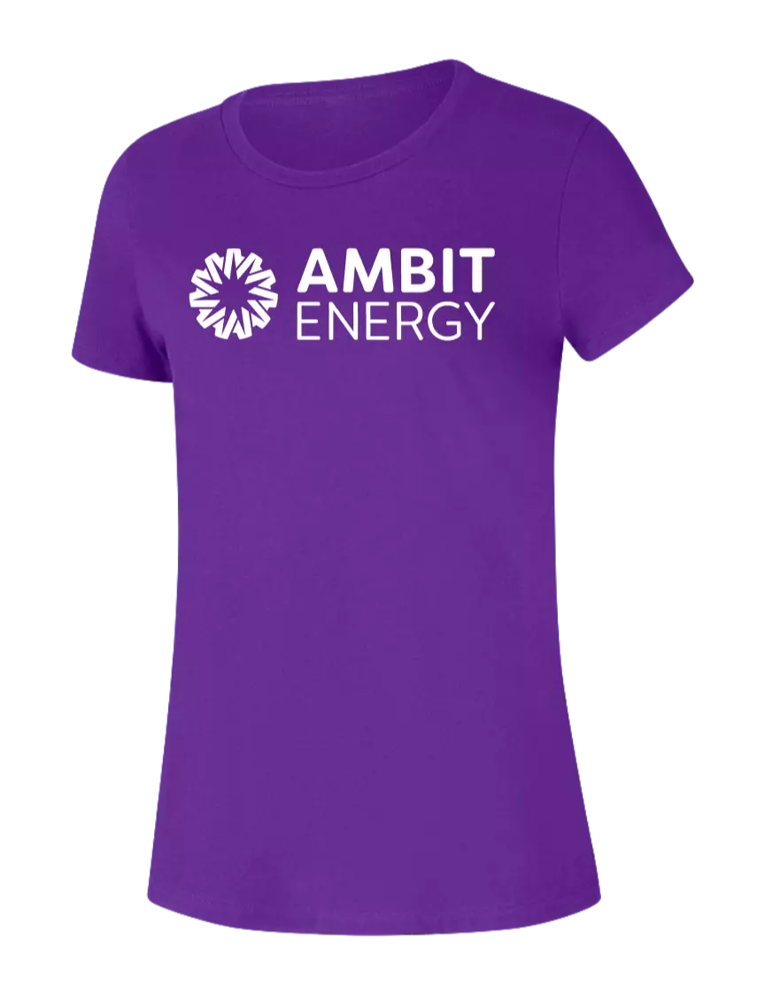 Ambit Womens Seriously Soft Purple T-Shirt w/Ambit Logo
