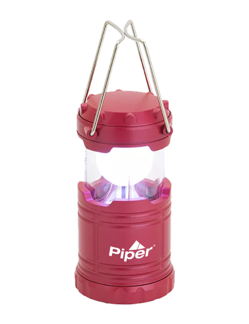 Piper Red Mini Retro Lantern w/Piper Logo