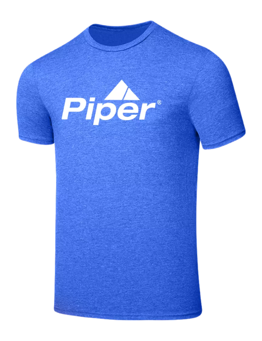 Piper Seriously Soft Royal Frost T-Shirt w/Piper Logo