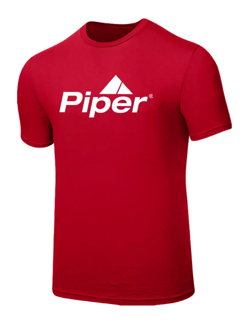 Piper Seriously Soft Red T-Shirt w/Piper Logo