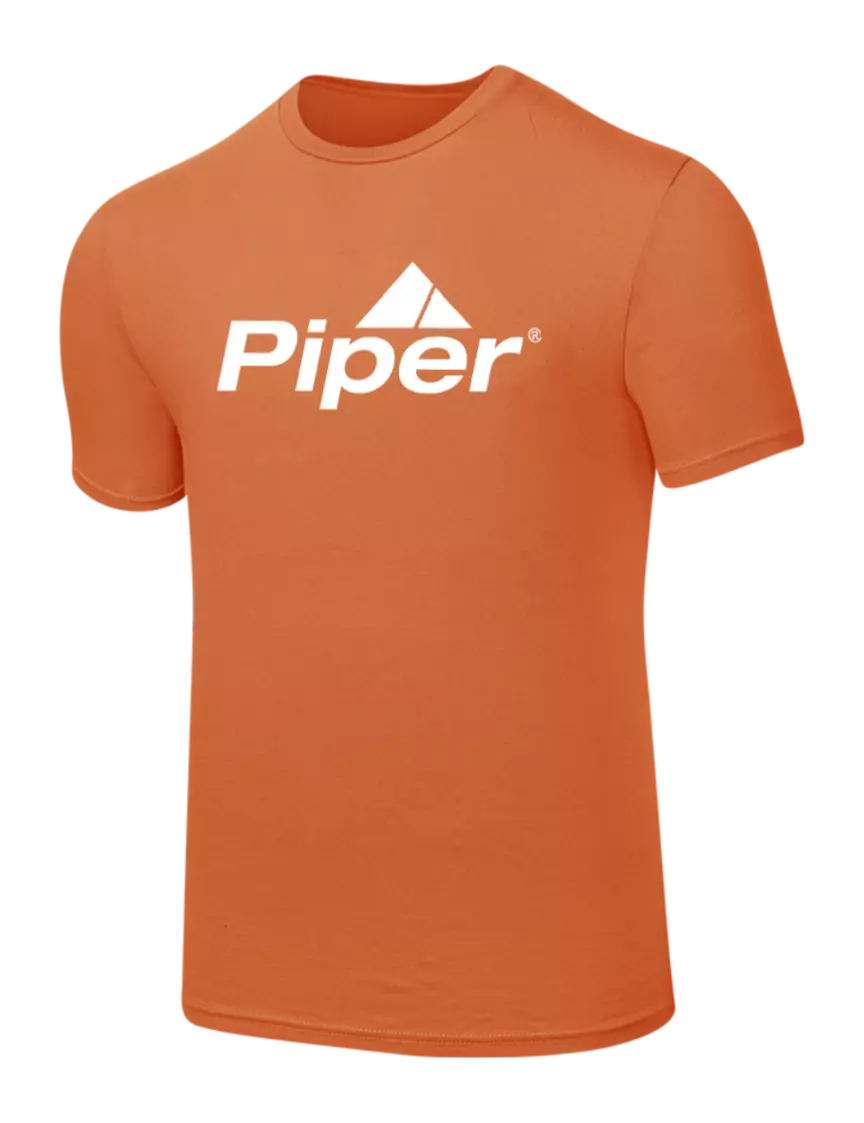 Piper Seriously Soft Orange T-Shirt w/Piper Logo