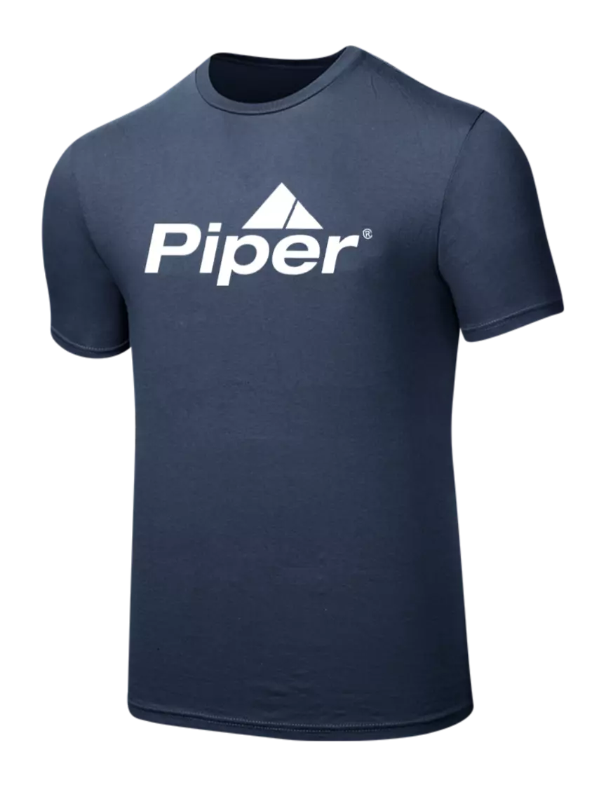 Piper Seriously Soft Deep Slate Blue T-Shirt w/Piper Logo