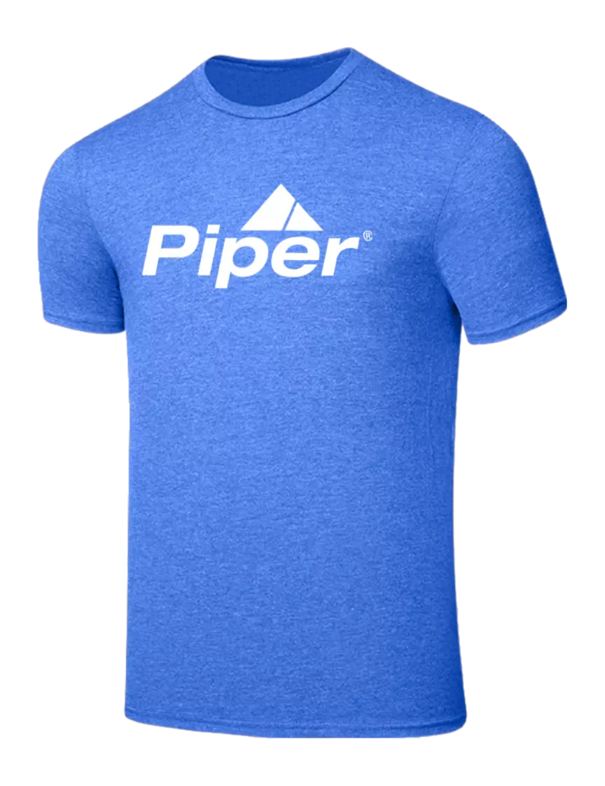 Piper Seriously Soft Heathered Royal T-Shirt w/Piper Logo